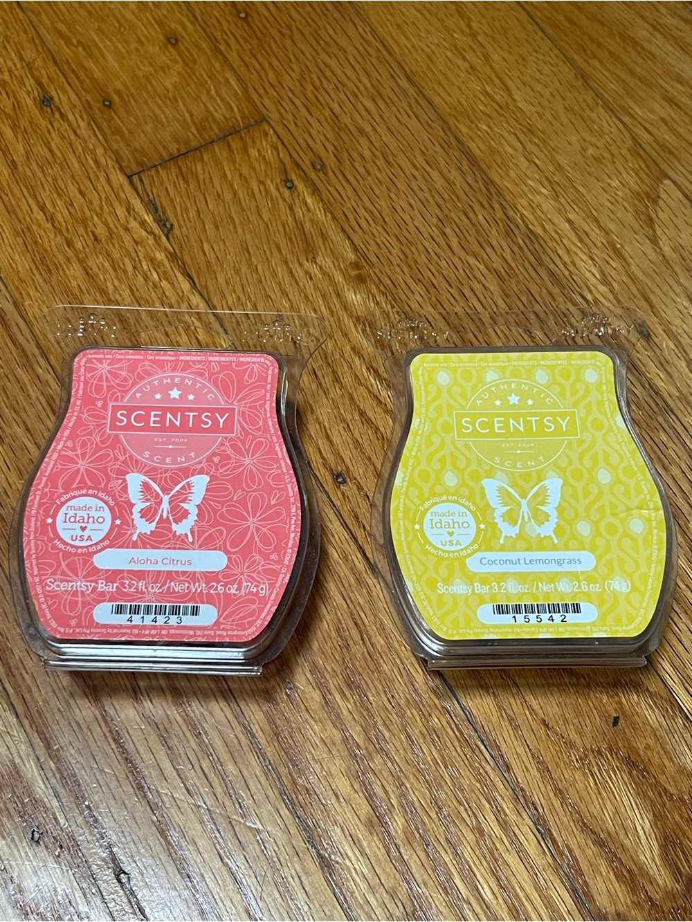 Scentsy Aloha Citrus & Coconut Lemongrass Wax Bars